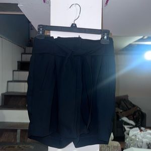 Professional Tie around the front formal black shorts